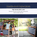 Gardeon Wooden Deck Chair Folding Sun Lounge Blue Patio Furniture