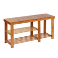 Artiss Bamboo Shoe Rack Bench Storage Organiser