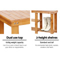 Artiss Bamboo Shoe Rack Bench Storage Organiser