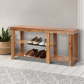Artiss Bamboo Shoe Rack Bench Storage Organiser