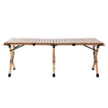 Gardeon 120CM Wooden Picnic Table Egg Roll Camping Desk
