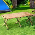 Gardeon 120CM Wooden Picnic Table Egg Roll Camping Desk