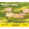 Gardeon 90cm Wooden Picnic Table Camping Desk Outdoor Furniture