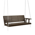 Gardeon 3 Seater Porch Swing Chair Wooden Brown Outdoor Bench
