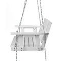 Gardeon 3 Seater Wooden Porch Swing Chair White Outdoor Bench