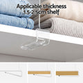 Artiss 6 Pack Closet Organizers and Storage Clear Shelf Dividers