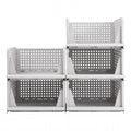 Artiss 5 Pack Stackable Plastic Storage Foldable Closet Organizers