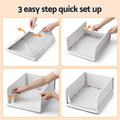 Artiss 5 Pack Stackable Plastic Storage Foldable Closet Organizers