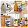 Artiss 5 Pack Stackable Plastic Storage Foldable Closet Organizers