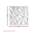 Artiss 3D Wall Panels Diamond PVC 50x50cm Set of 15