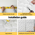 Artiss 3D Wall Panels PVC 50x50cm Set of 15 Decorative