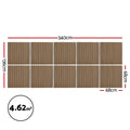 Artiss 10x Peel Stick Wall Panels 68x68cm Self Adhesive Brown