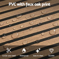 Artiss 10x Peel Stick Wall Panels 68x68cm Self Adhesive Brown
