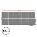 Artiss 10x Wall Panels 68x68cm Self Adhesive Grey Tiles