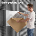 Artiss 10x Wall Panels 68x68cm Self Adhesive Grey Tiles