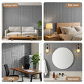 Artiss 10x Wall Panels 68x68cm Self Adhesive Grey Tiles