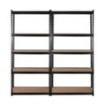 Giantz 4x1.8M Garage Shelving Warehouse Rack Black Storage
