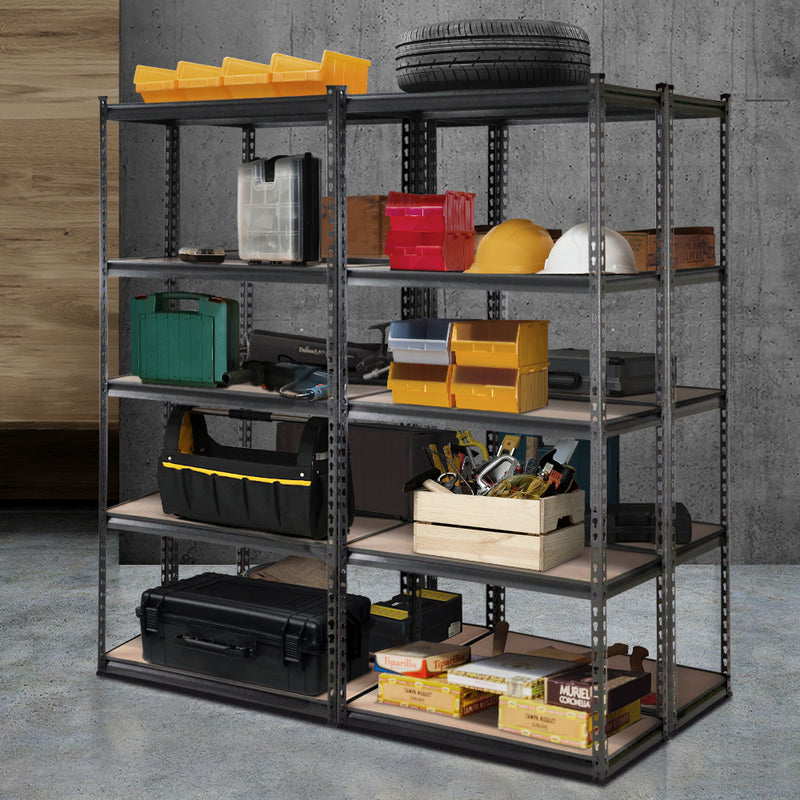 Giantz 4x1.8M Garage Shelving Warehouse Rack Storage Charcoal