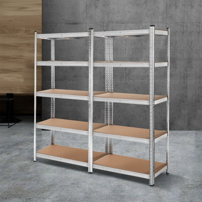 Giantz 2x1.8M Garage Shelving Rack Storage Silver Pallet