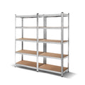 Giantz 2x1.8M Garage Shelving Rack Storage Silver Pallet