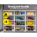 Metal Storage Shelving Rack 3x1.8m Garage Warehouse Racking Shelves