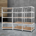 Giantz 5x1.8m Garage Shelving Warehouse Rack Storage Silver