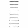 Artiss Wall Mounted Wine Rack 9 Bottle Metal Black Display Storage