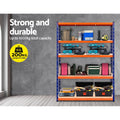 Giantz 1.8M Garage Shelving Rack Storage Blue Heavy Duty