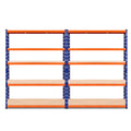 Giantz 2.4Mx1.8M Garage Shelving Warehouse Rack Storage Blue