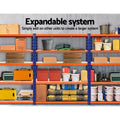 Giantz 2.4Mx1.8M Garage Shelving Warehouse Rack Storage Blue