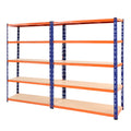 Giantz 2.4Mx1.8M Garage Shelving Warehouse Rack Storage Blue