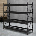 Giantz 2x2M Garage Shelving Rack Black Storage