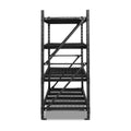 Giantz 2x2M Garage Shelving Rack Black Storage