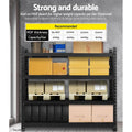 Giantz 2x2M Garage Shelving Rack Black Storage