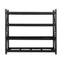 Giantz 4Mx2M Garage Shelving Rack Black Warehouse Storage