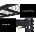 Giantz 4Mx2M Garage Shelving Rack Black Warehouse Storage