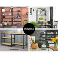 3x1.5M Steel Warehouse Shelving Rack Metal Storage Garage Shelf
