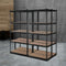 Giantz 4x1.5M Garage Shelving Rack Storage Black