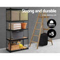 Giantz 5x1.5m Garage Shelving Pallet Racking Storage Shelf Black