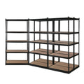 Giantz 5x1.5m Garage Shelving Pallet Racking Storage Shelf Black