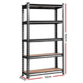 Giantz 4x1.5M Garage Shelving Warehouse Rack Storage Charcoal