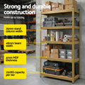 Giantz Garage Shelving 1.6x0.8m Storage Rack Yellow