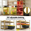 Giantz Garage Shelving 1.6x0.8m Storage Rack Yellow