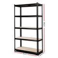 Giantz 1.8M Garage Shelving Warehouse Rack Storage Black