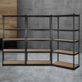 Giantz 3x1.8M Garage Shelving Warehouse Rack Black