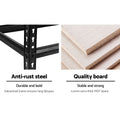 Giantz 5x1.8M Garage Shelving Warehouse Rack Black