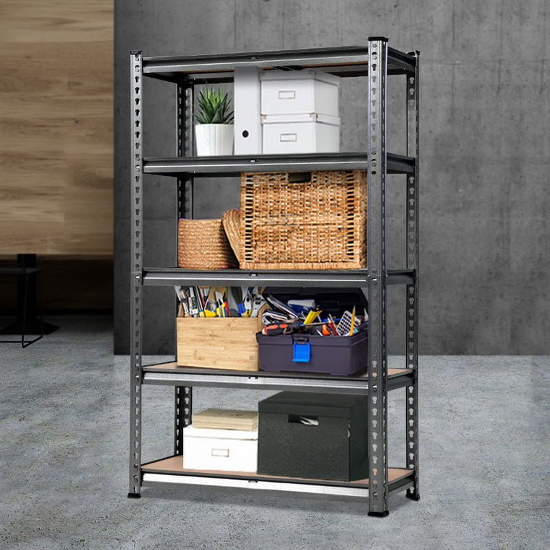 Giantz 1.8M Garage Shelving Warehouse Rack Storage Shelf Charcoal