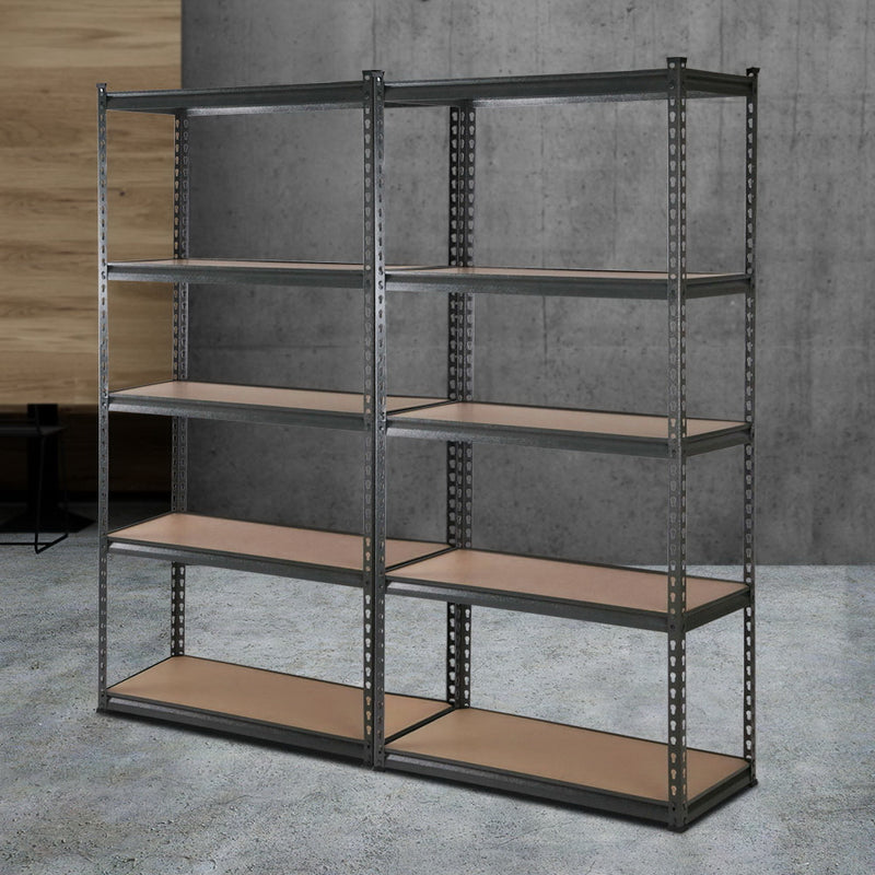 Giantz 2x1.8m Garage Shelving Rack Storage Charcoal