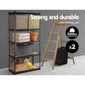 Giantz 2x1.8m Garage Shelving Rack Storage Charcoal