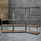 3x1.8M 5-Shelf Steel Warehouse Racking Garage Storage Rack Grey